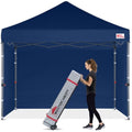 MasterCanopy Heavy Duty Pop-up Gazebo with Sidewalls, 2.5x2.5M Navy Blue