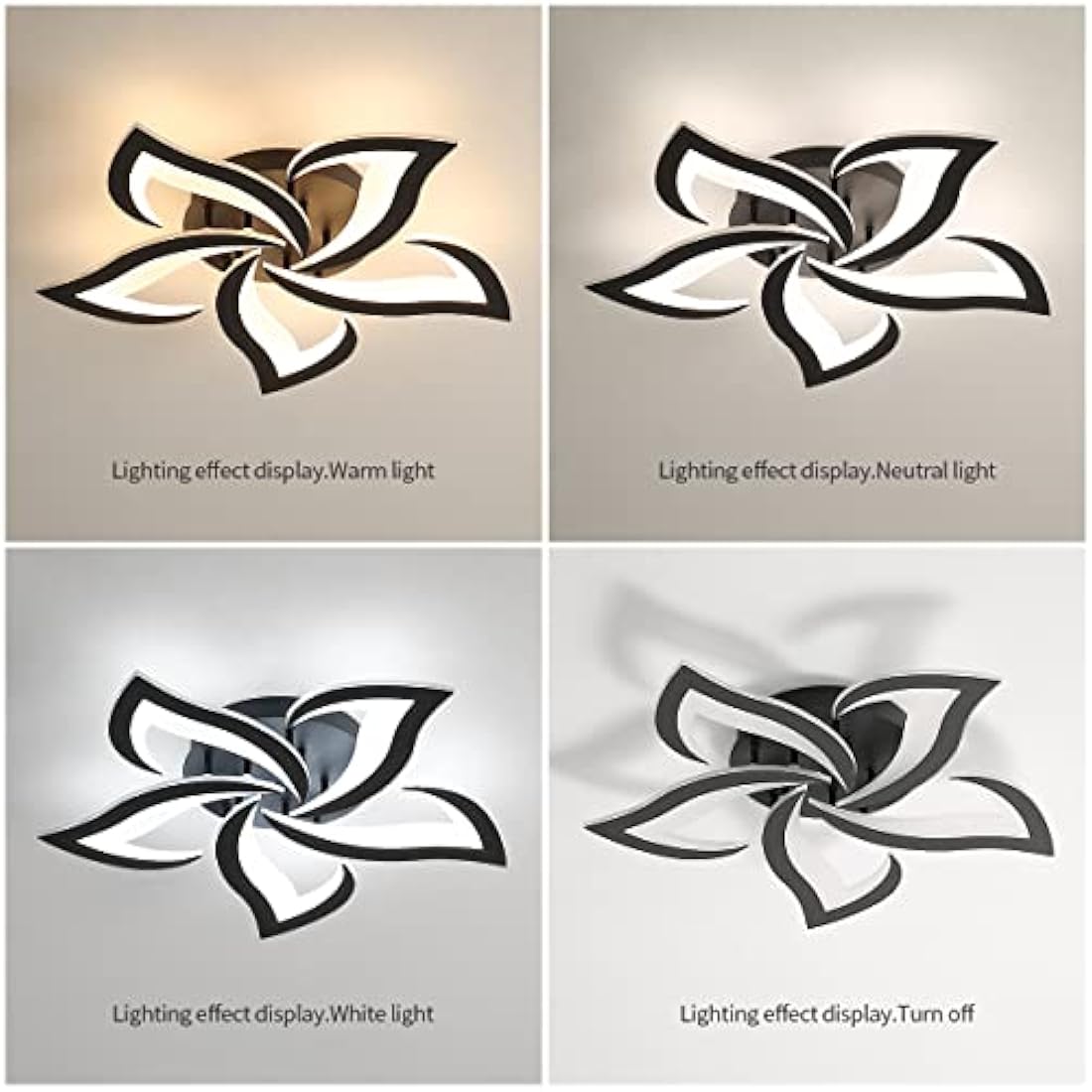 Riserva Modern Flower LED Ceiling Light | 40W Dimmable Petal Lamp