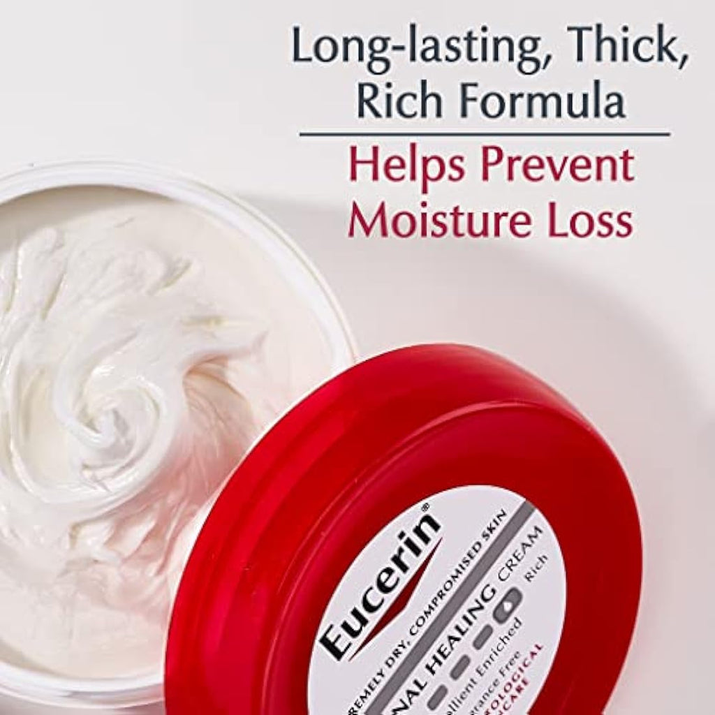 Eucerin Original Healing Cream for Very Dry Skin, Fragrance Free - 2 Pack