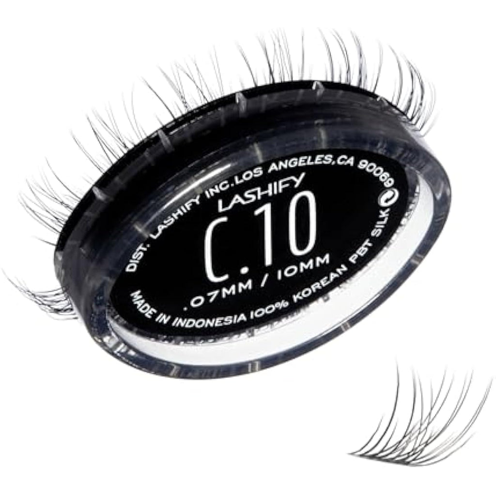 Lashify Curl Gossamer DIY Eyelash Extensions - 10mm Black Silk