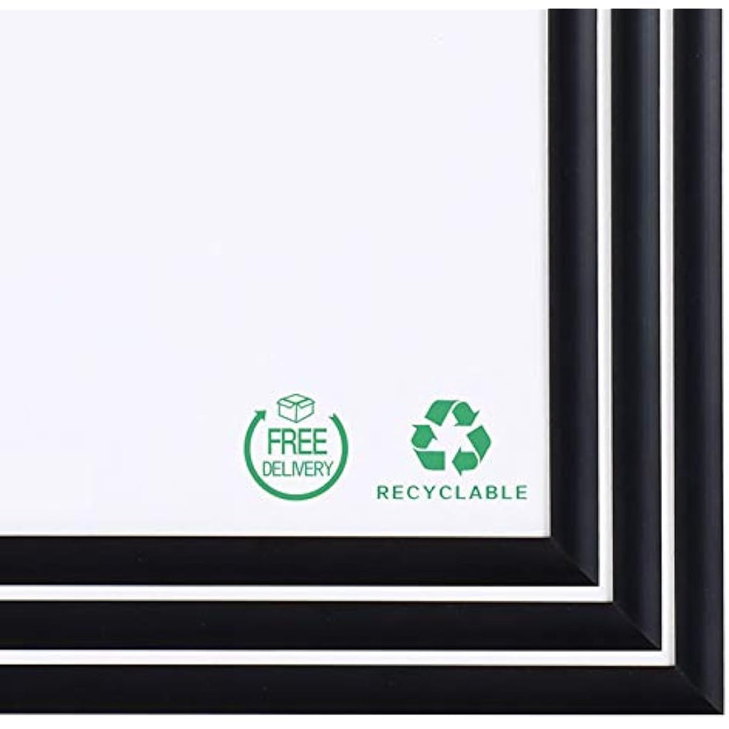 Jolof Store A3 Black Aluminum Certificate Picture Frames - Set of 3