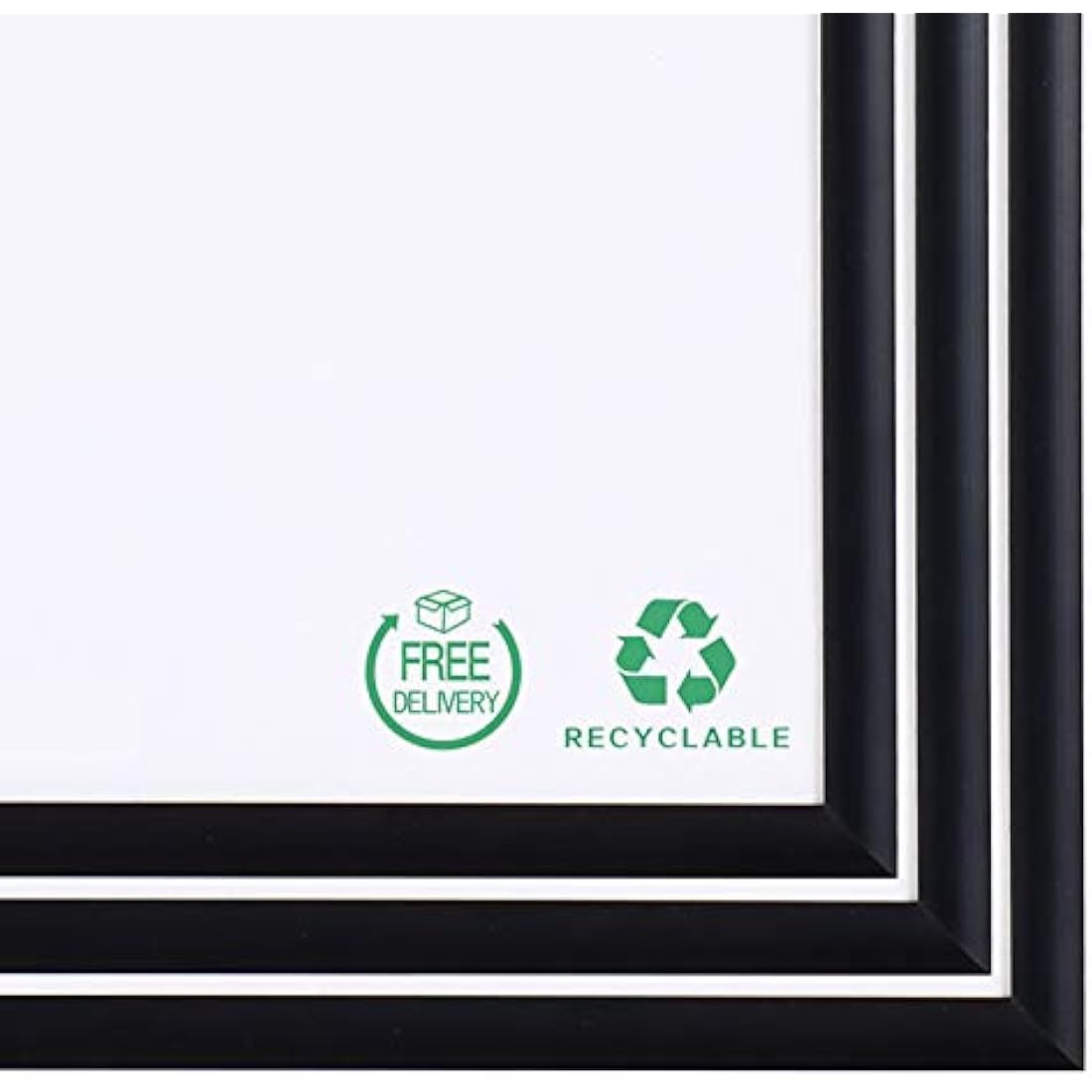 Jolof Store A3 Black Aluminum Certificate Picture Frames - Set of 3