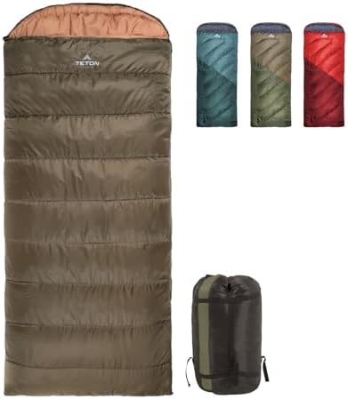 Teton Sports Celsius Sleeping Bag – 0°F Flannel Lined Winter Gear