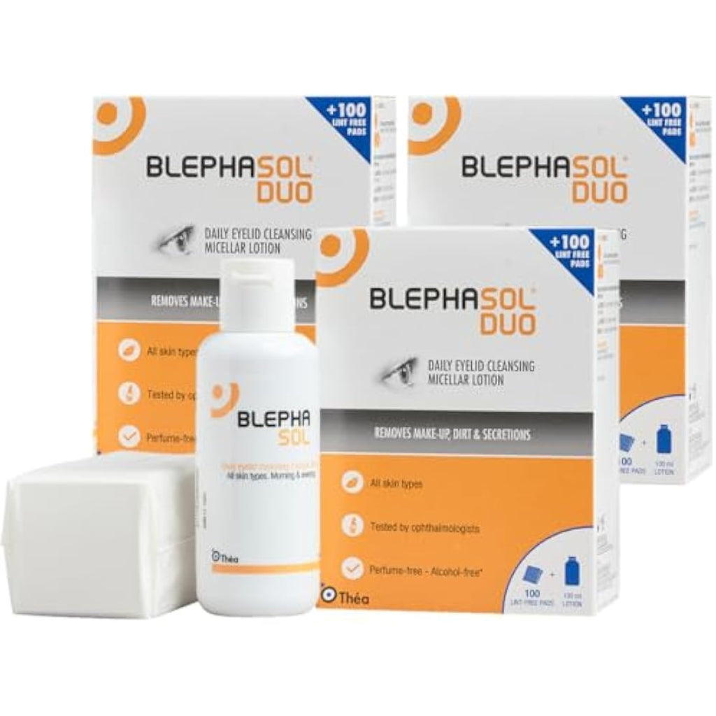 Blephasol Duo 100ml Micellar Eyelid Cleansing Lotion - 3 Pack