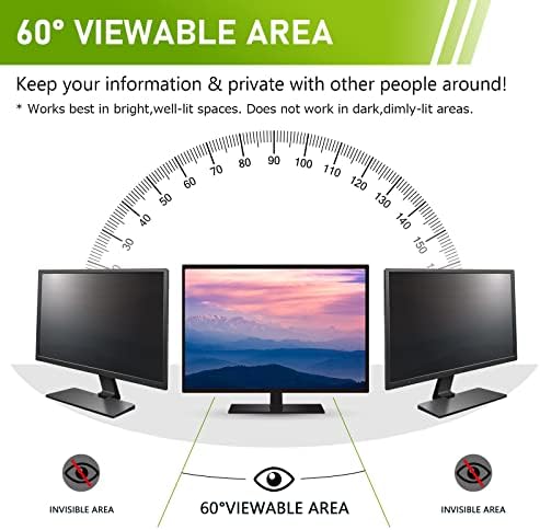 LAMA 24 Inch Computer Privacy Screen Filter | Anti-Glare & Blue Light