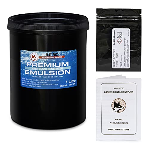 Flat Fox Screen Printing Photo Emulsion & Diazo Sensitizer - 1 Litre