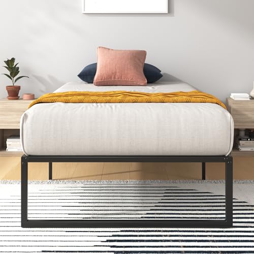 Zinus Lorelai Single Metal Platform Bed Frame | 36cm Height | Black