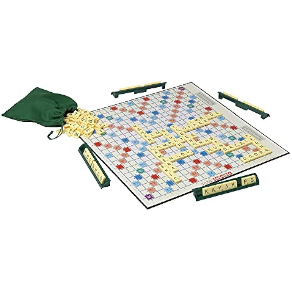 Ideal Super Scrabble Board Game - Giant Board with 200 Letter Tiles