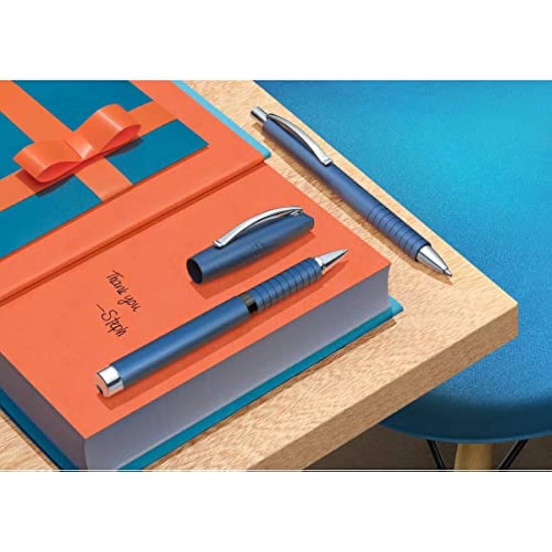 Faber-Castell Essentio Rollerball Pen – Blue Anodised Aluminium