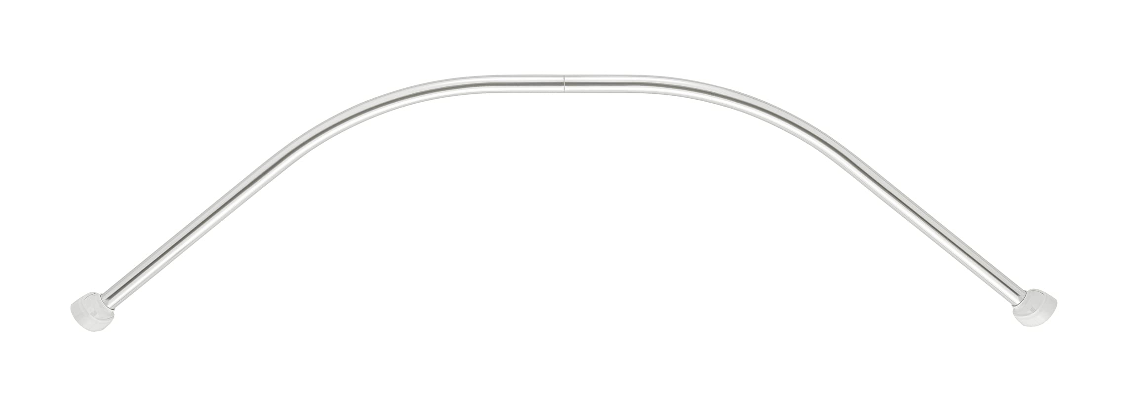 Wenko Curved Shower Rod – Chrome Aluminium Corner Rail, 80x80 to 90x90 cm