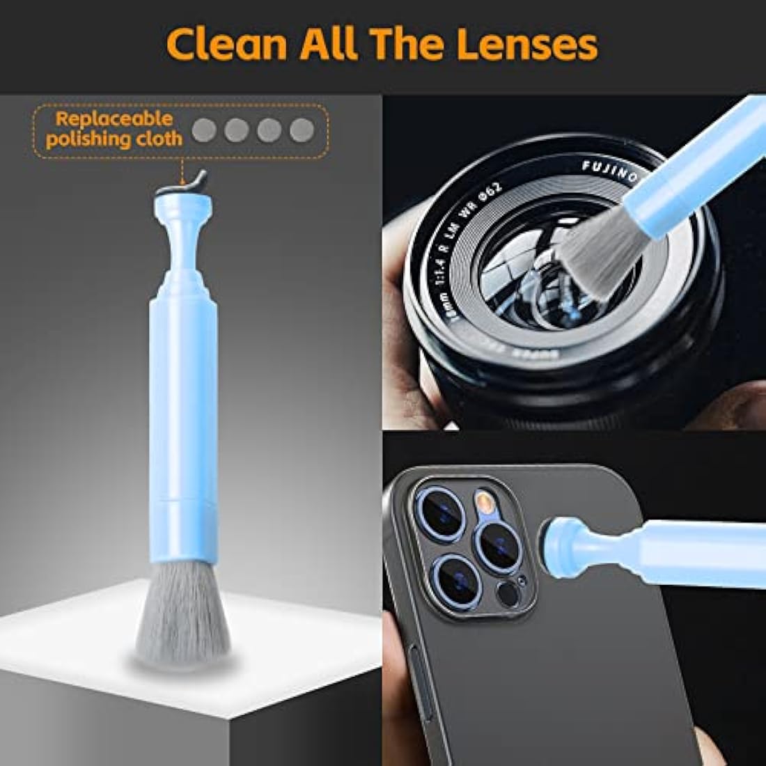 Alyvisun 11-in-1 Laptop Cleaning Kit | Keyboard Cleaner Brush - Blue