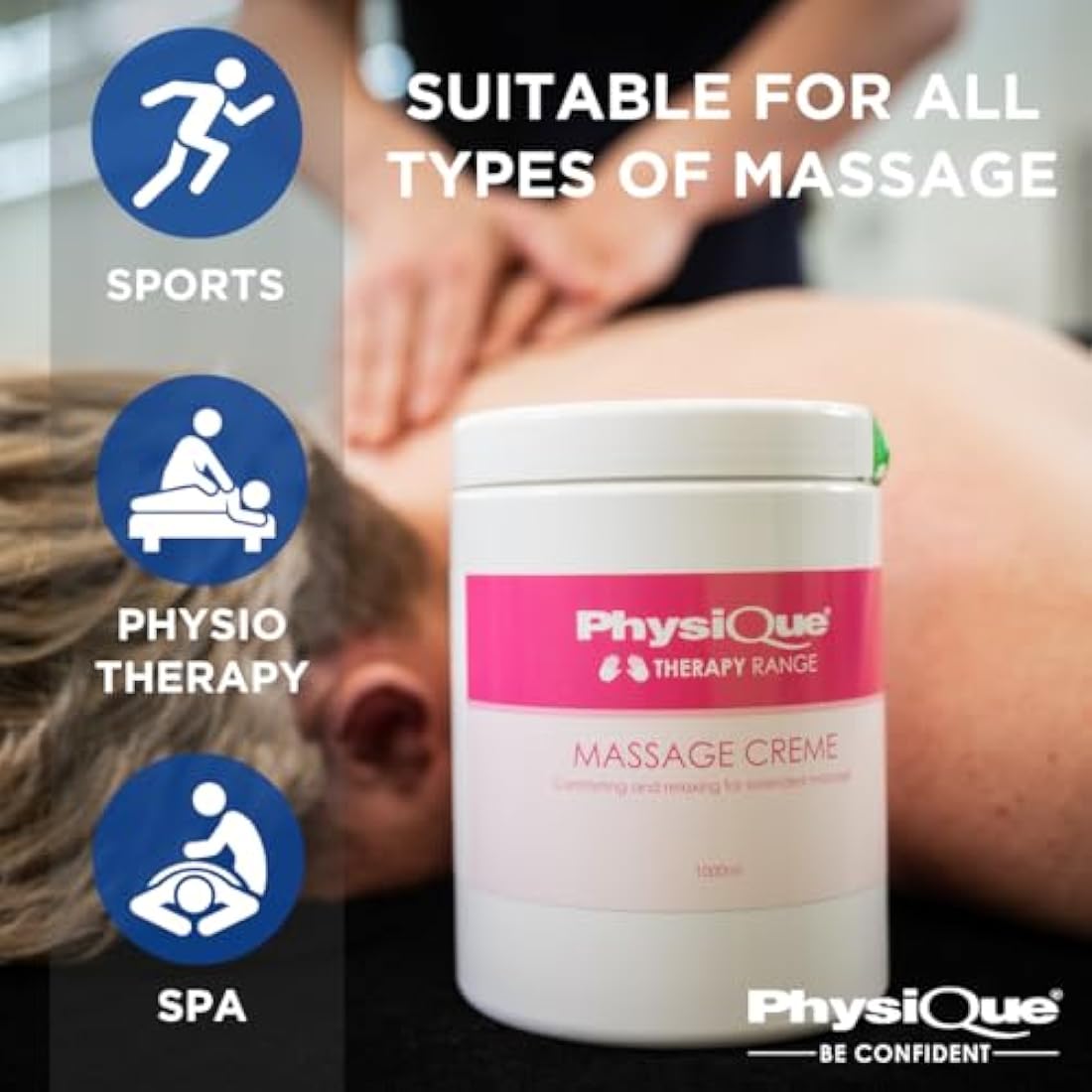 Physique Massage Creme 1000ml – Vitamin E Sports Cream