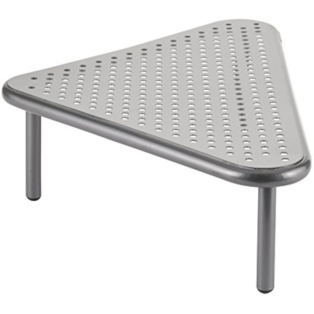 Allsop Metal Art Corner Monitor Stand – Silver Steel Ergonomic Riser