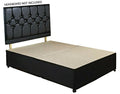 Double Diamond Divan Bed Base - No Headboard No Drawer - image 1