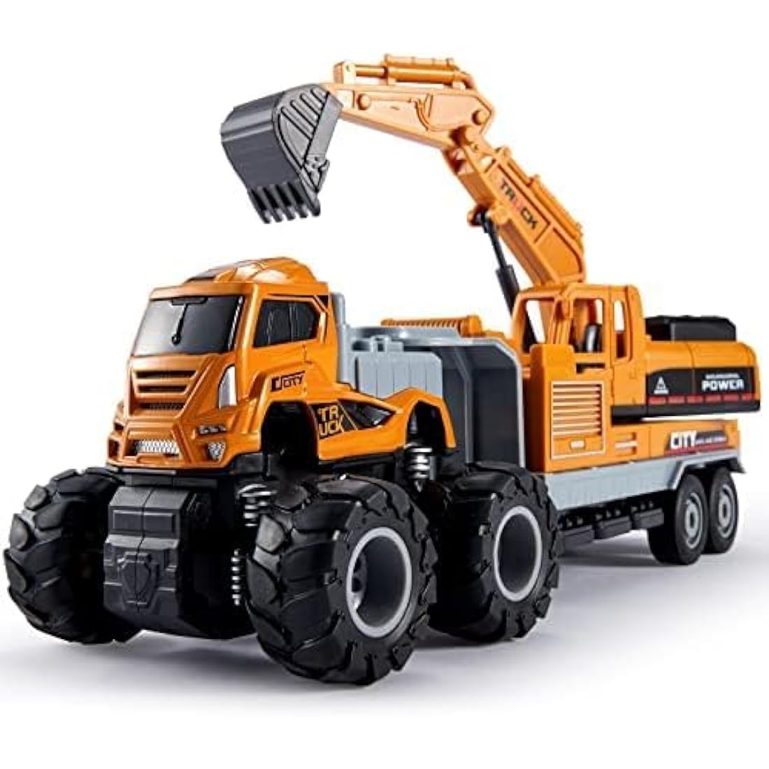 Diecast Excavator Toy – Friction Powered Construction Digger