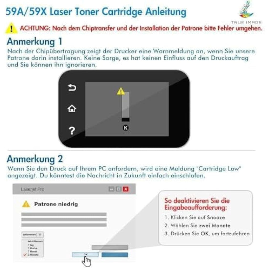 True Image CF259A Black Toner Cartridge for HP LaserJet Pro M404 M428