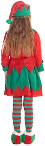 Jolof Store Children's Elf Costume – Festive Holiday Outfit, Sizes S-L