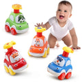 AmyBenton Press & Go Baby Toy Cars – 4-Pack Animal Toddler Cars Age 1–3