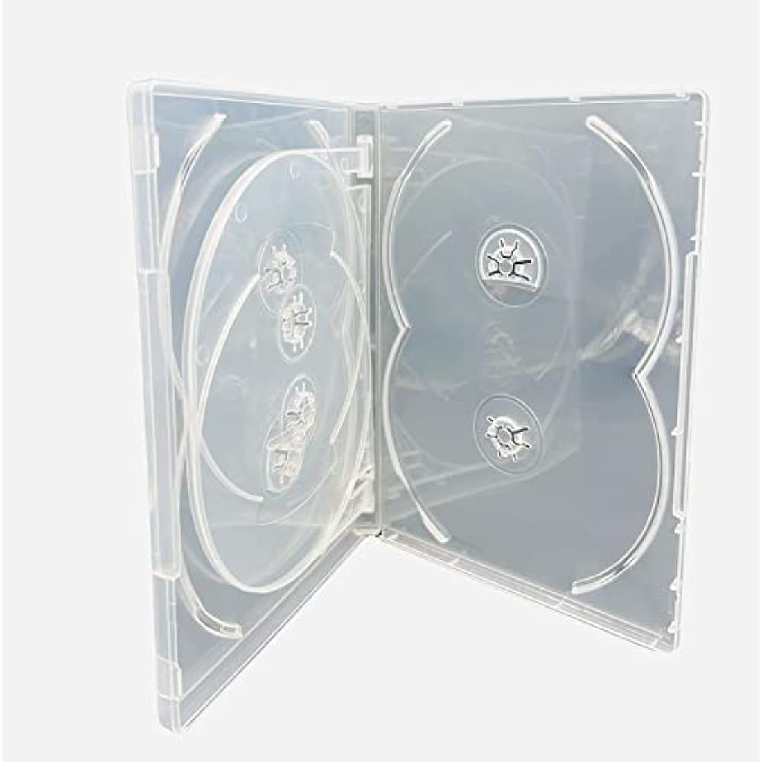 Jolof Store 6-Disc DVD Case | 14mm Clear Media Storage Pack of 5