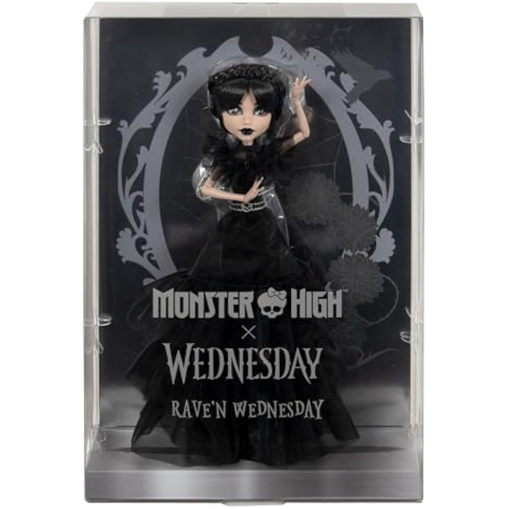 Monster High Wednesday Rave’N Doll – Black Gothic Gown Collectible