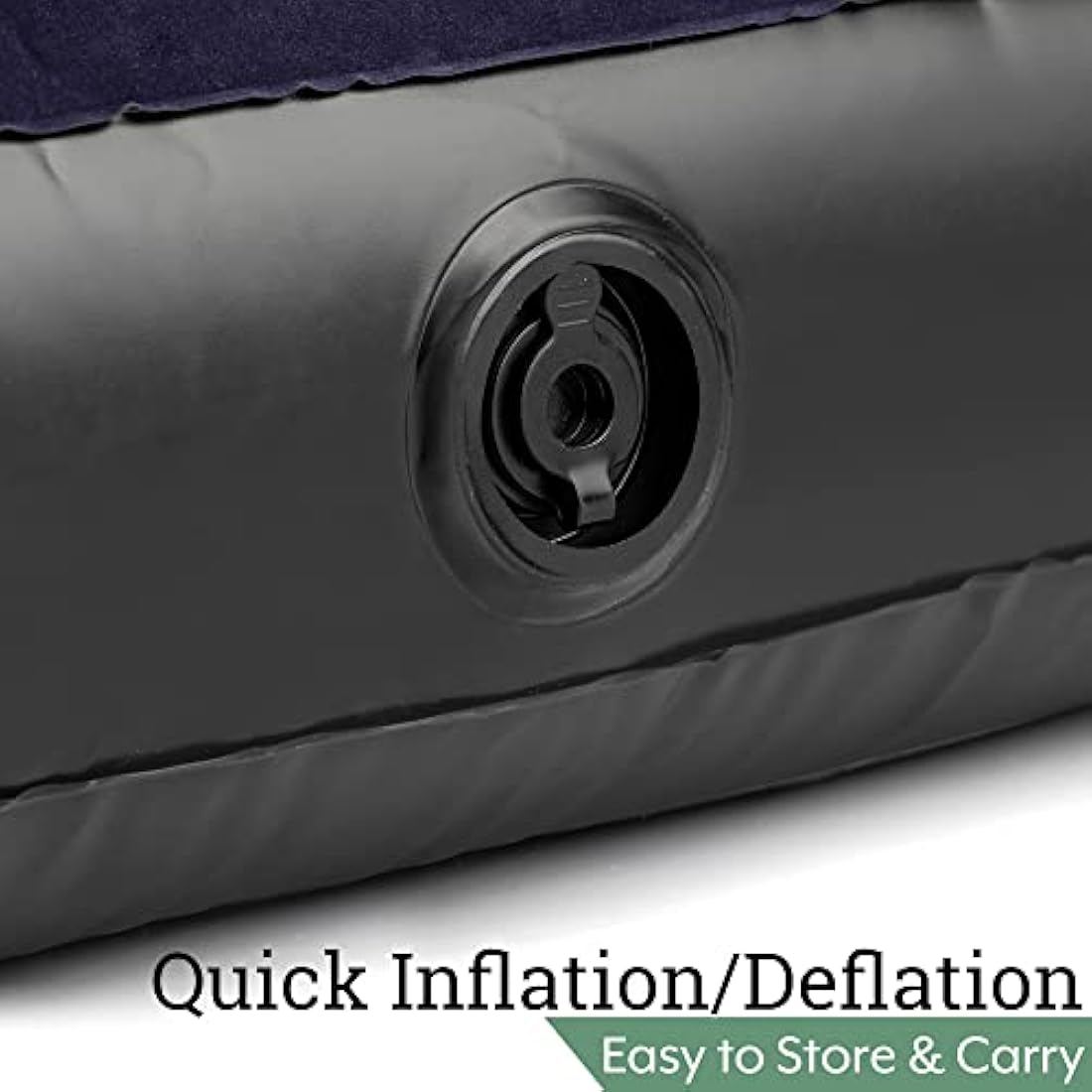 Jolof Store Double Inflatable Airbed – Flocked Camping Mattress