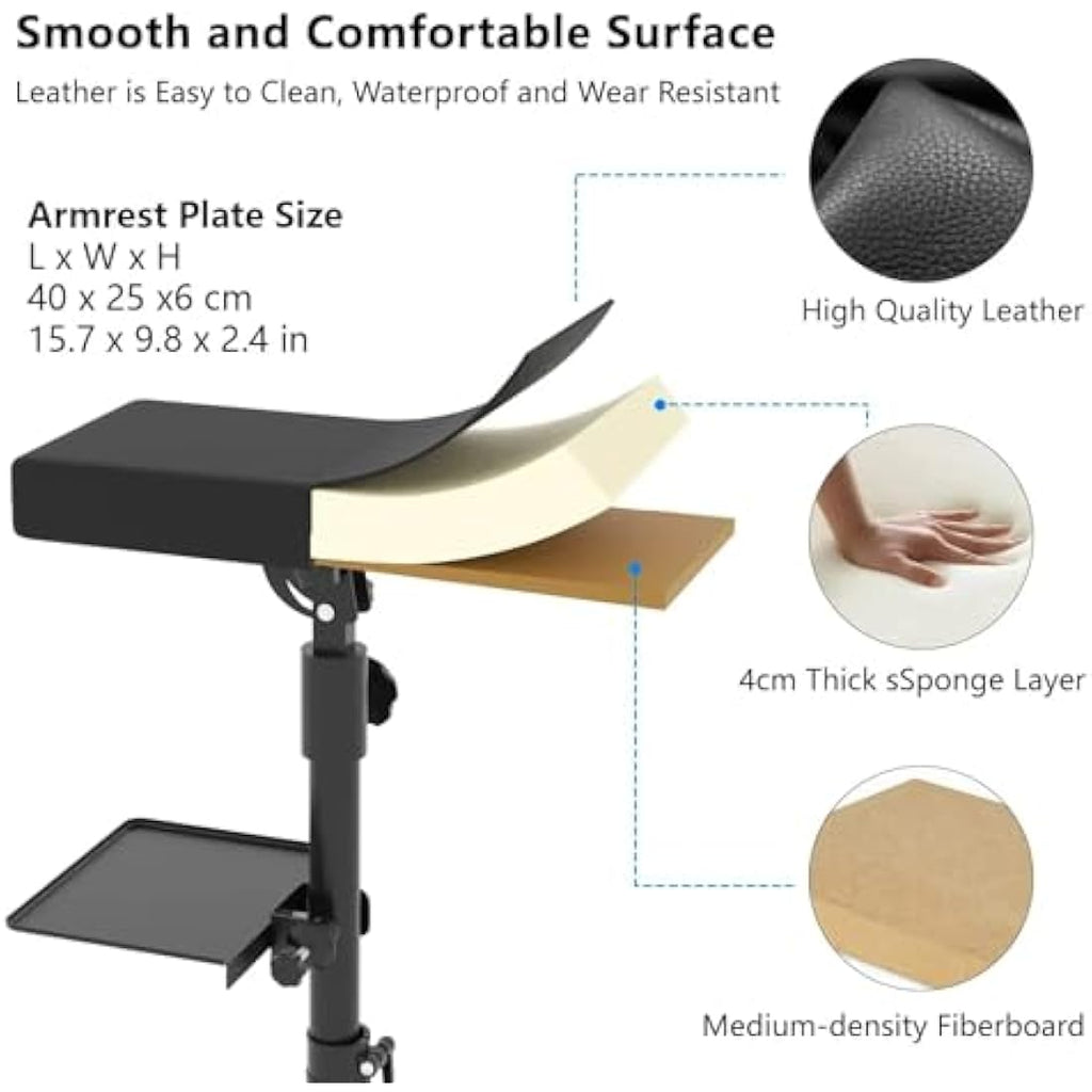 ANDNICE Tattoo Armrest – Heavy Duty Adjustable H-Base Stand
