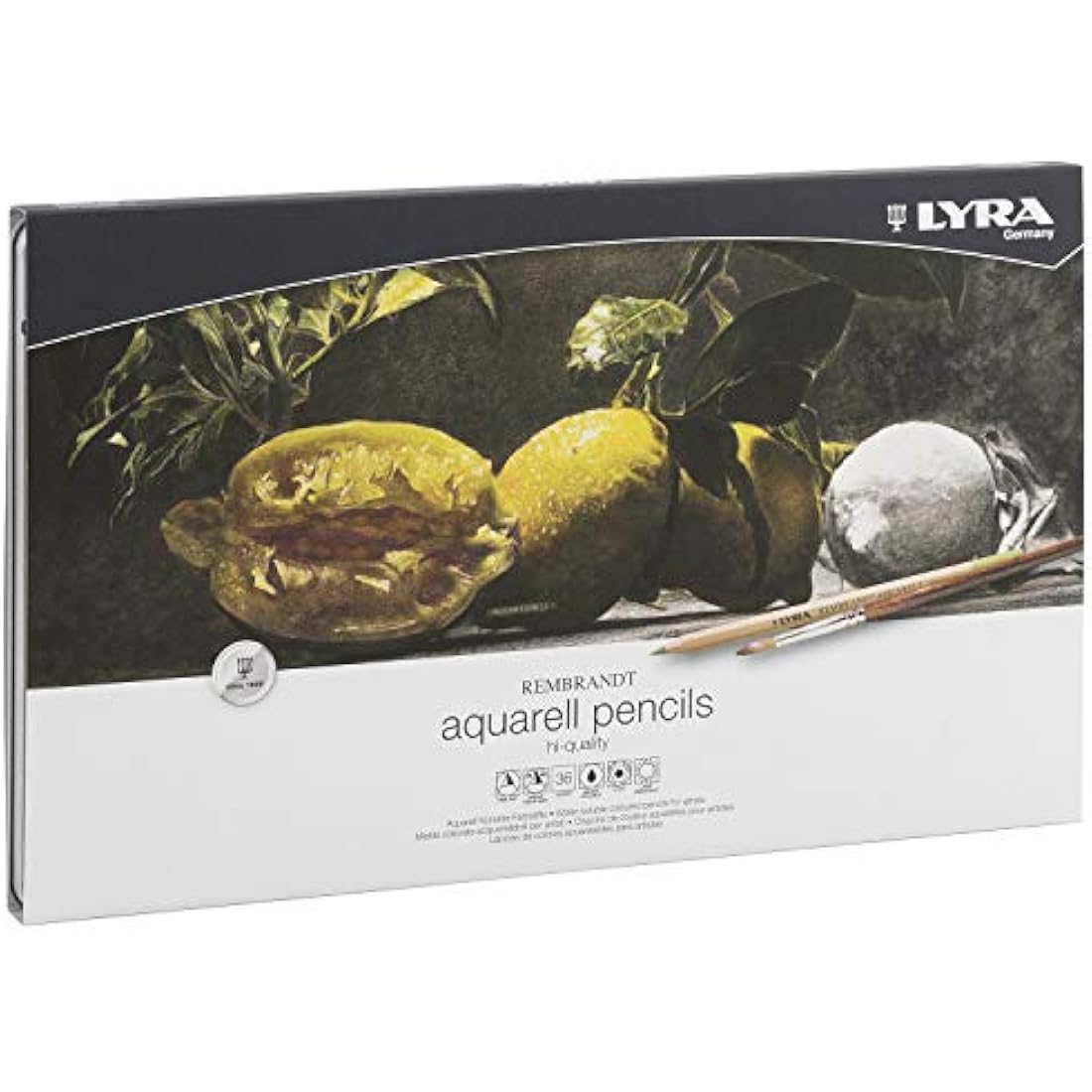 LYRA Rembrandt Aquarell Watercolour Pencil Set - 36 Assorted Colours