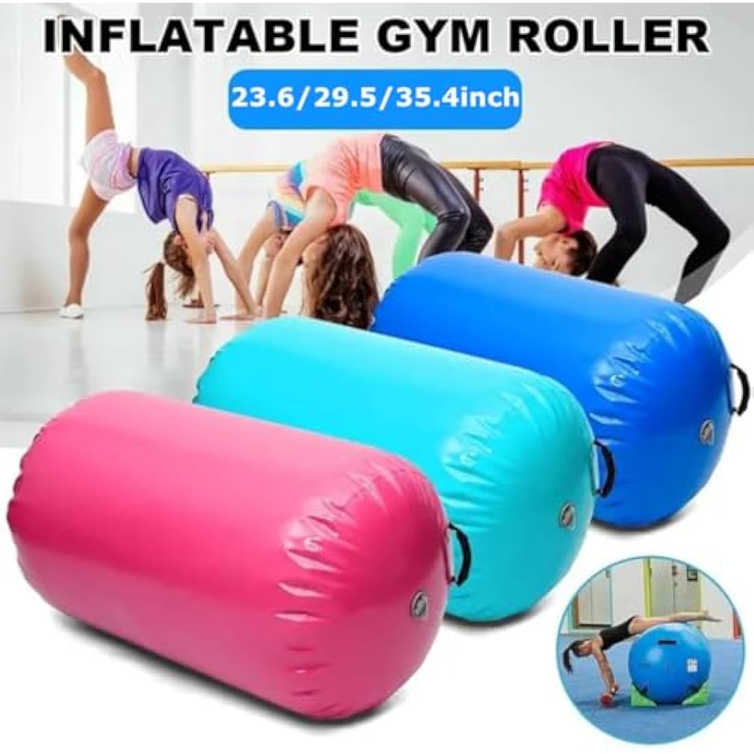 Inflatable Air Roller Gymnastics Barrel Backflip Trainer