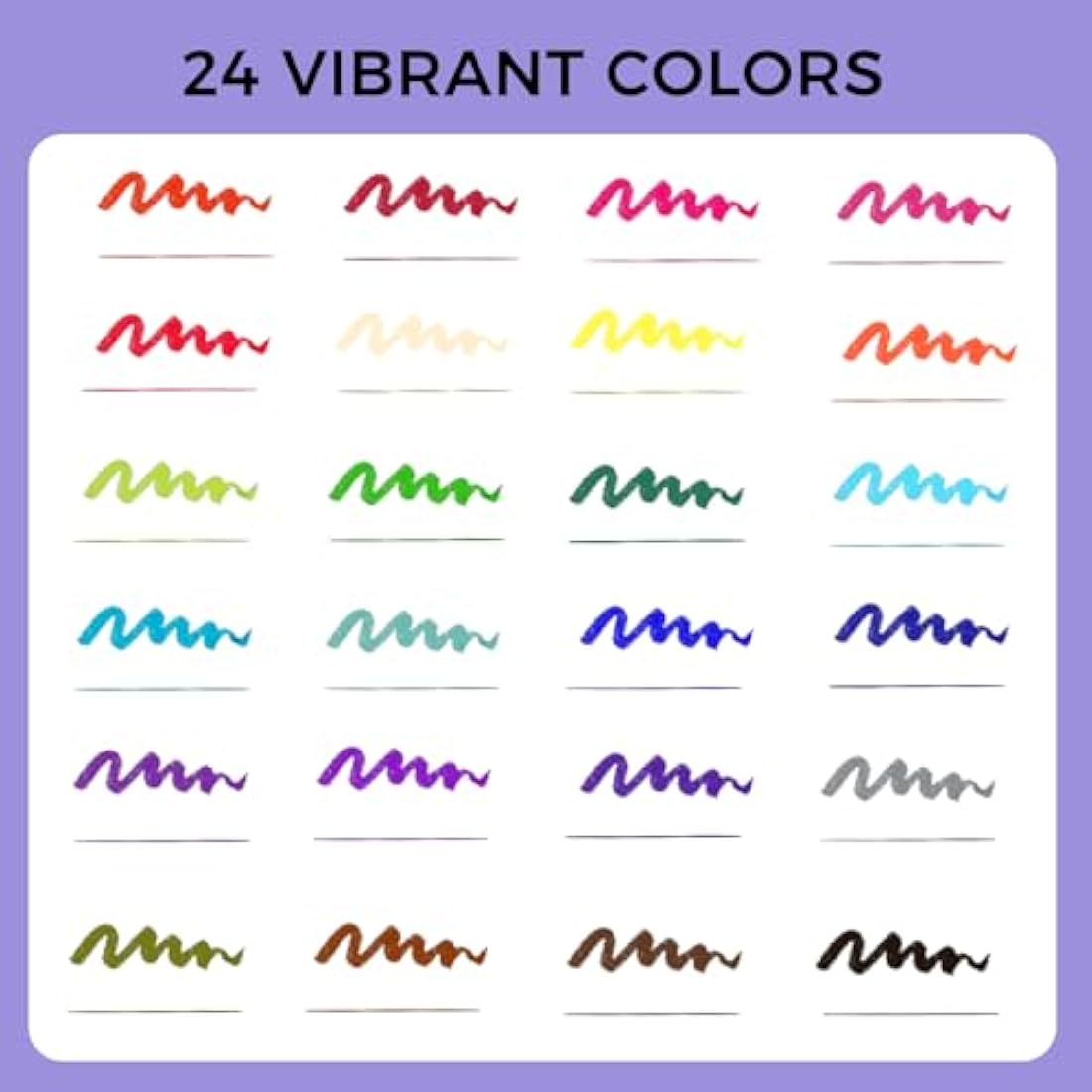 Artecho 24 Dual Tip Brush Pens | Fineliner & Brush Markers for Coloring