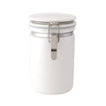 Zero Japan Ceramic Coffee Canister - 800cc Airtight Mino Ware - White