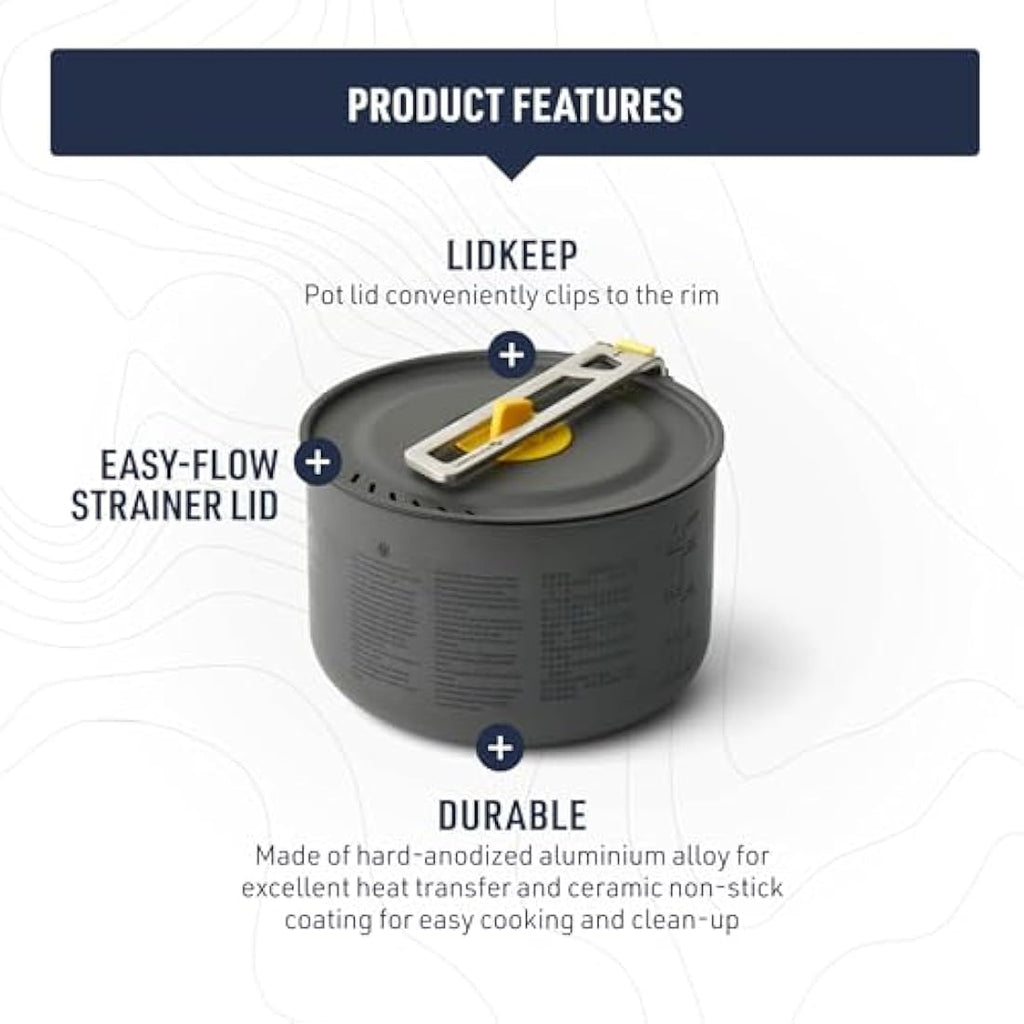 Sea to Summit Frontier Ultralight 1.3L Non-Stick Camping Pot – 212g