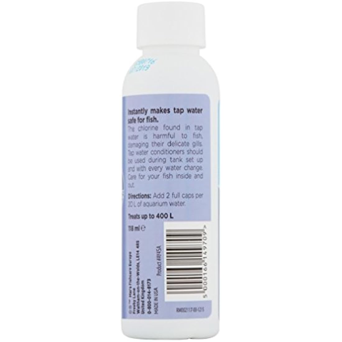 AQUARIAN Tap Water Safe Aquarium Water Conditioner - 118 ml Bottle