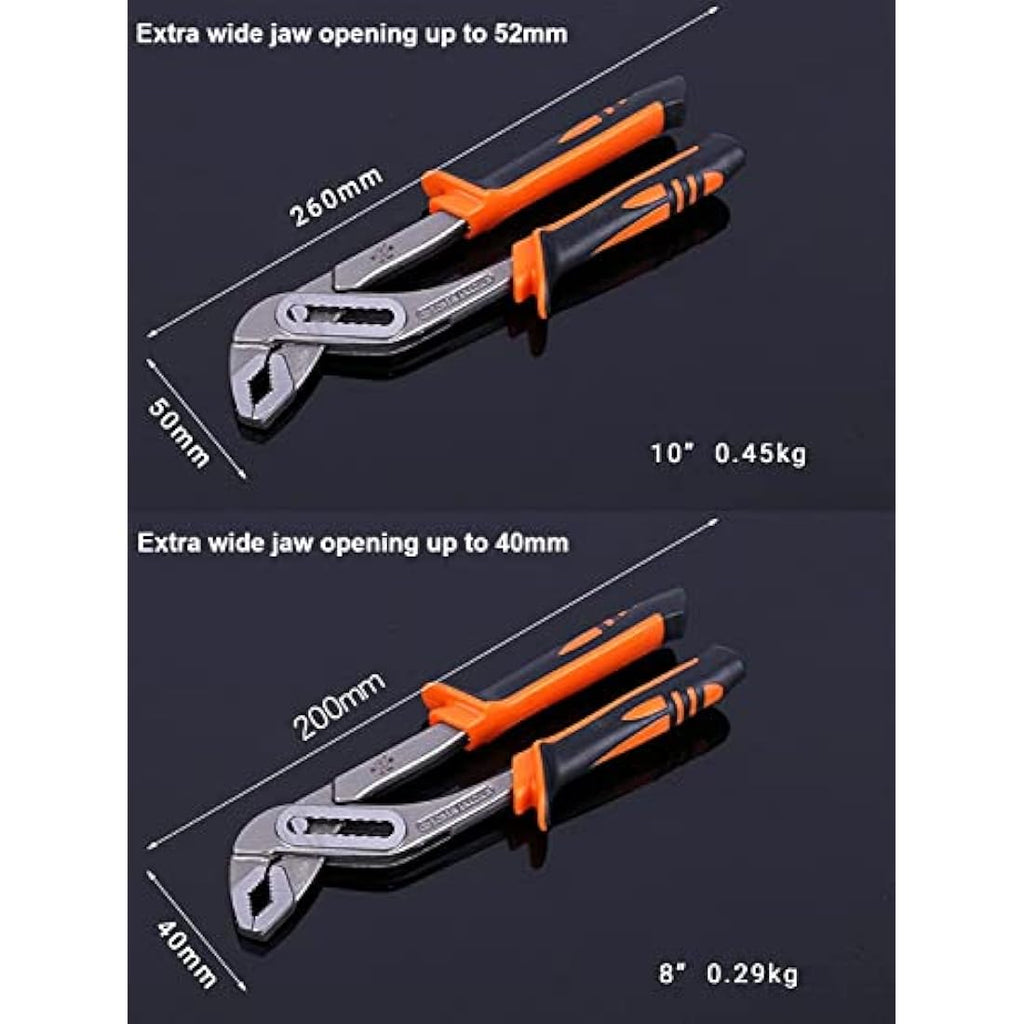 Jolof Store 2-Piece Tongue and Groove Water Pump Pliers Set