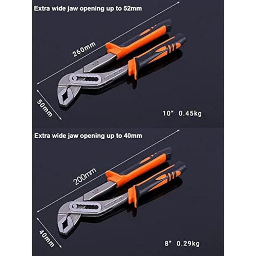 Jolof Store 2-Piece Tongue and Groove Water Pump Pliers Set
