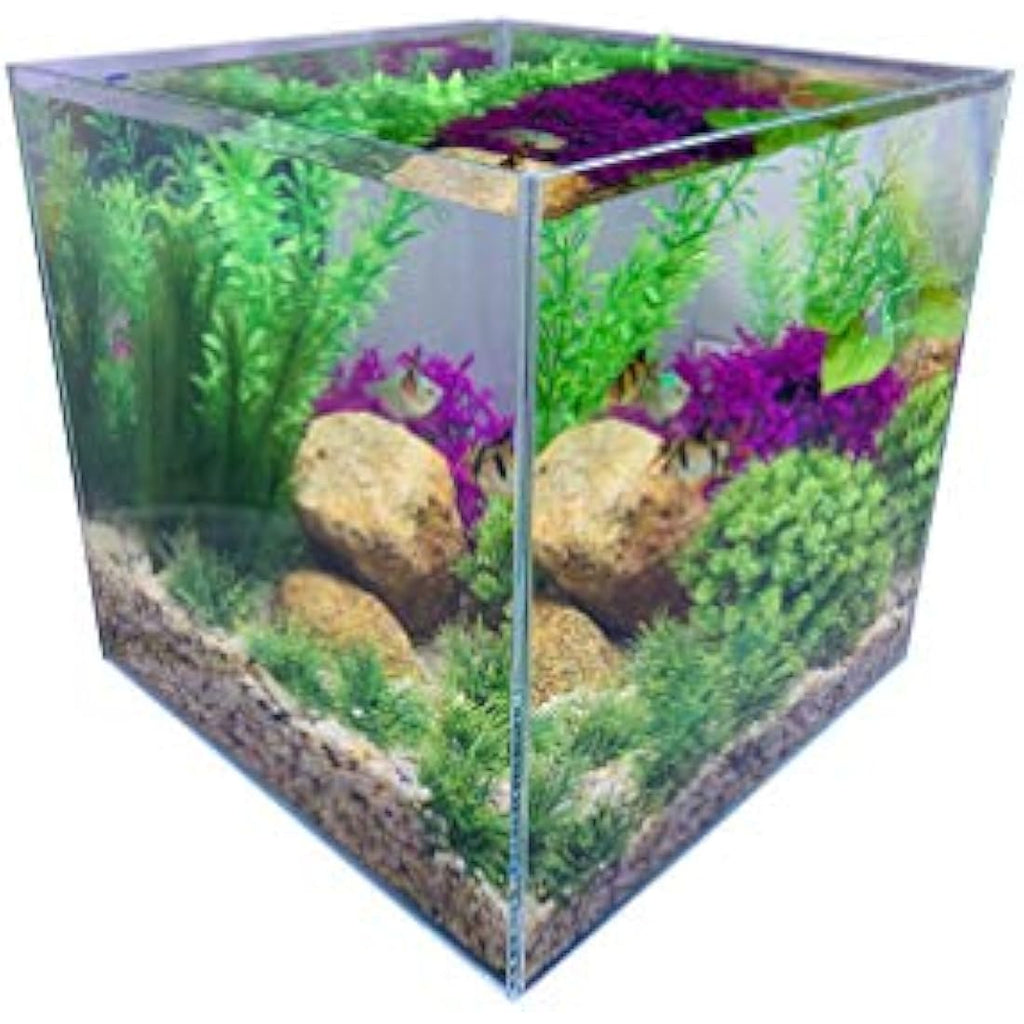 Rimless Low Iron Glass Nano Aquarium Tank | 7L Desktop Cube
