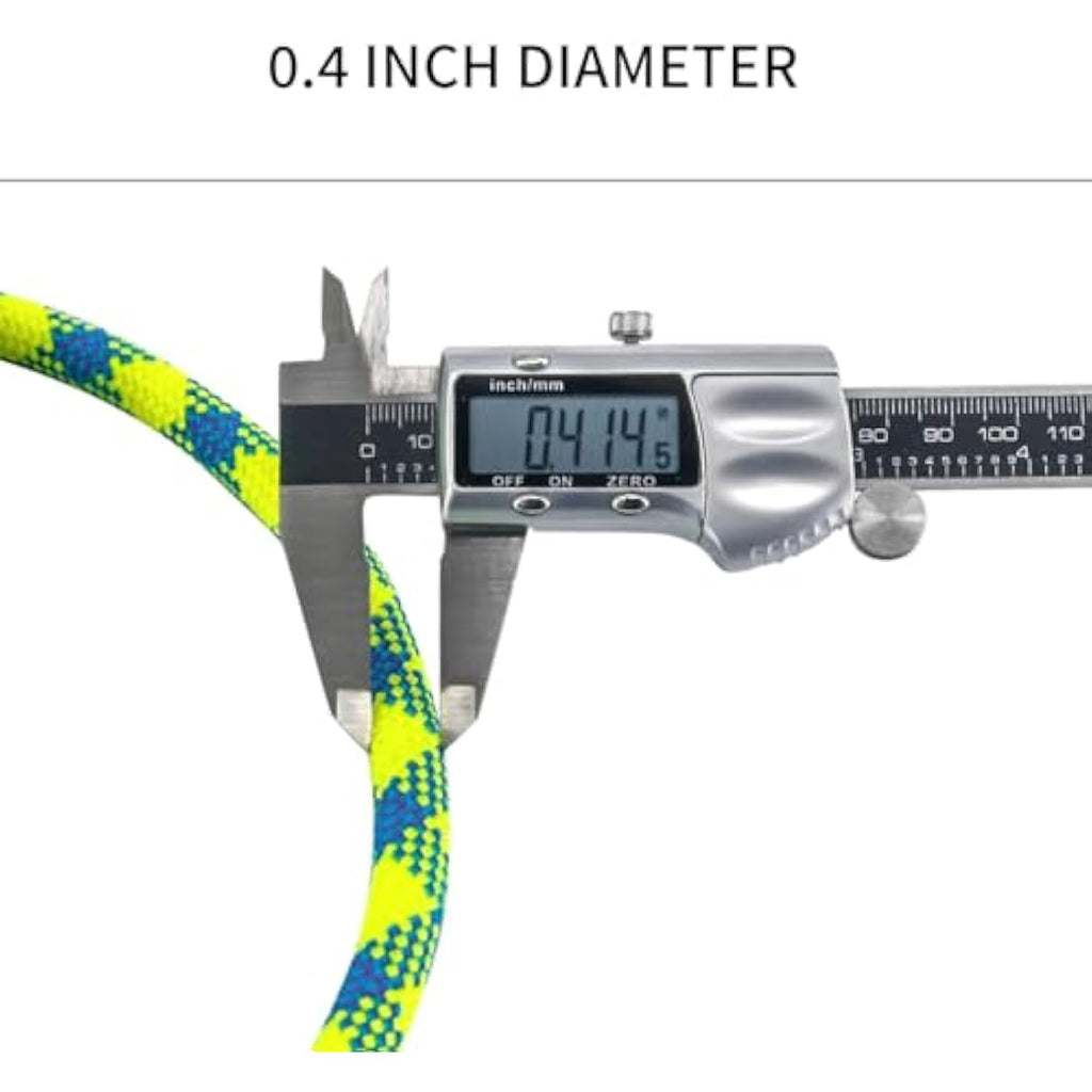 NewDoar 10.5mm Dynamic Climbing Rope | 24KN Nylon Kernmantle Cord