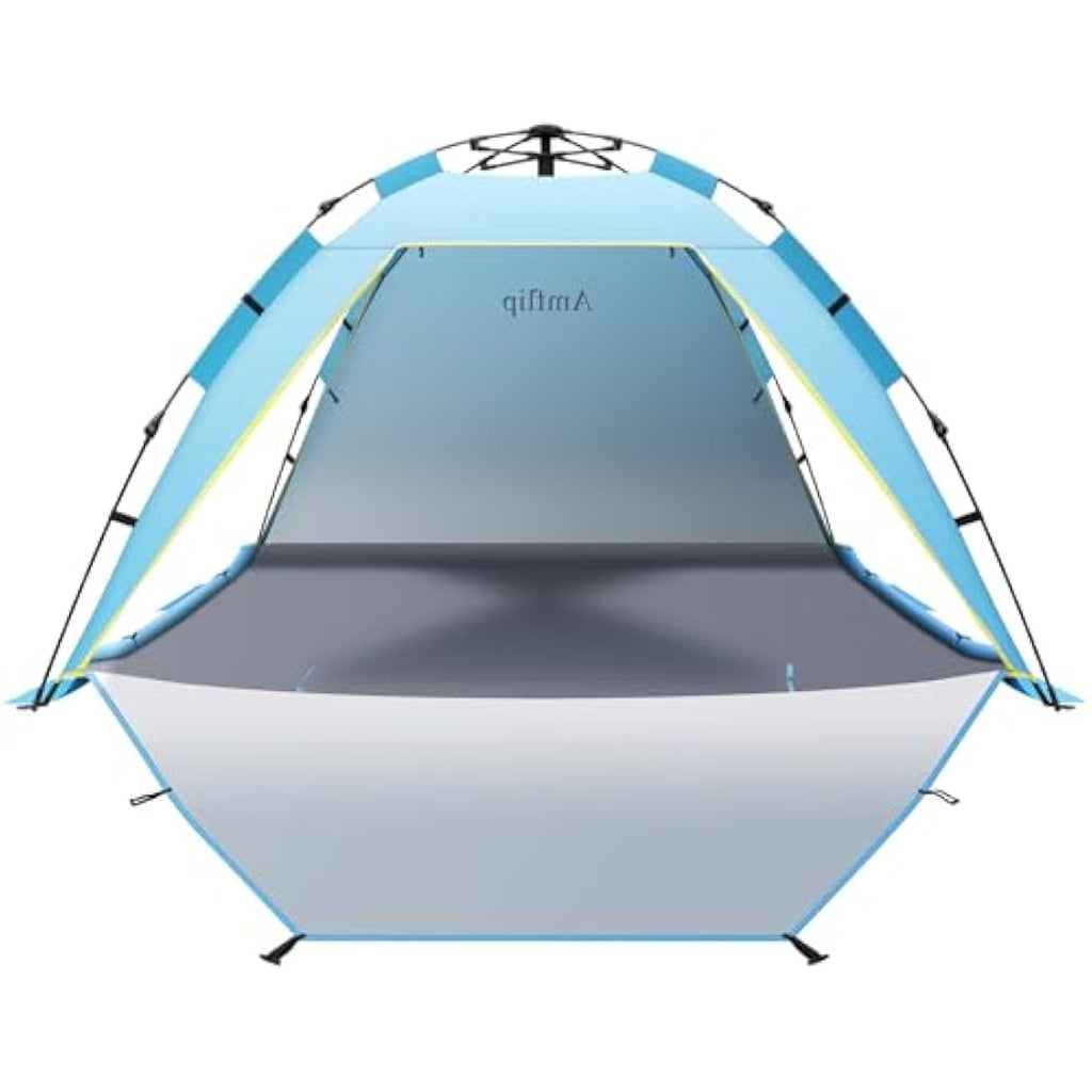 4-5 Person Instant Pop Up Beach Tent | Large Sun Shelter