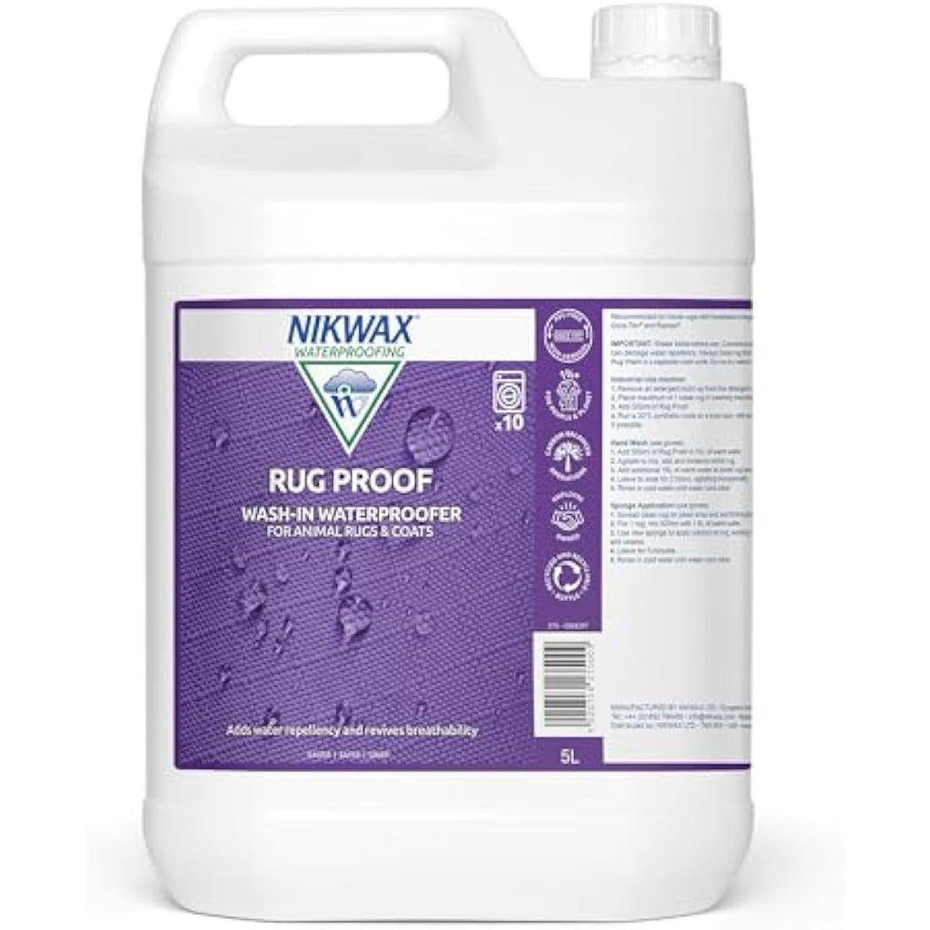 Nikwax Rug Proof Wash-In Waterproofing for Horse Rugs - 5 Litre