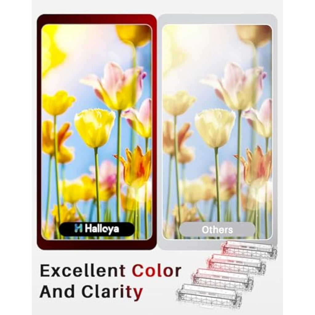 Halloya 207A Toner Cartridge 4-Pack for HP Color LaserJet Pro M283fdw M255dw
