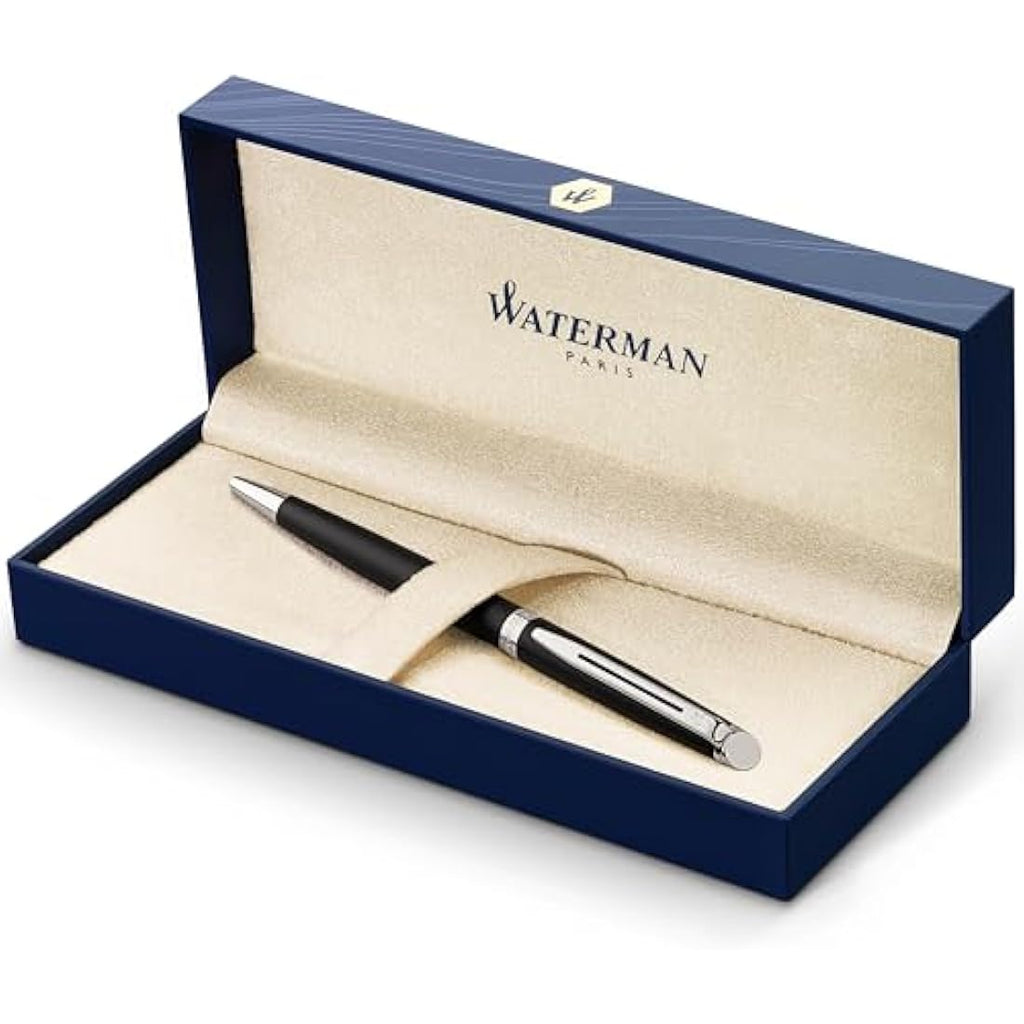 Waterman Hémisphère Ballpoint Pen - Matte Black & Chrome, Medium Point
