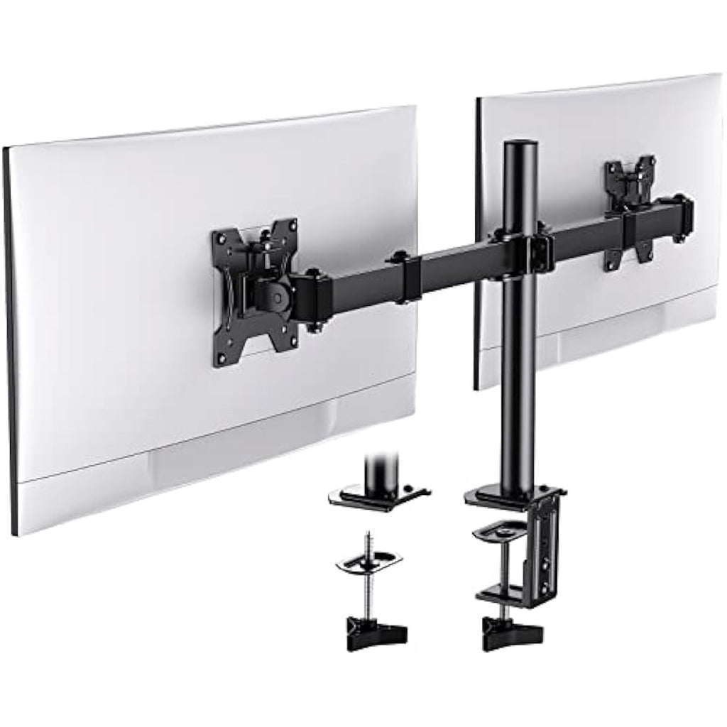 HUANUO Dual Monitor Stand | Adjustable Arm for 13-30 Inch VESA Screens