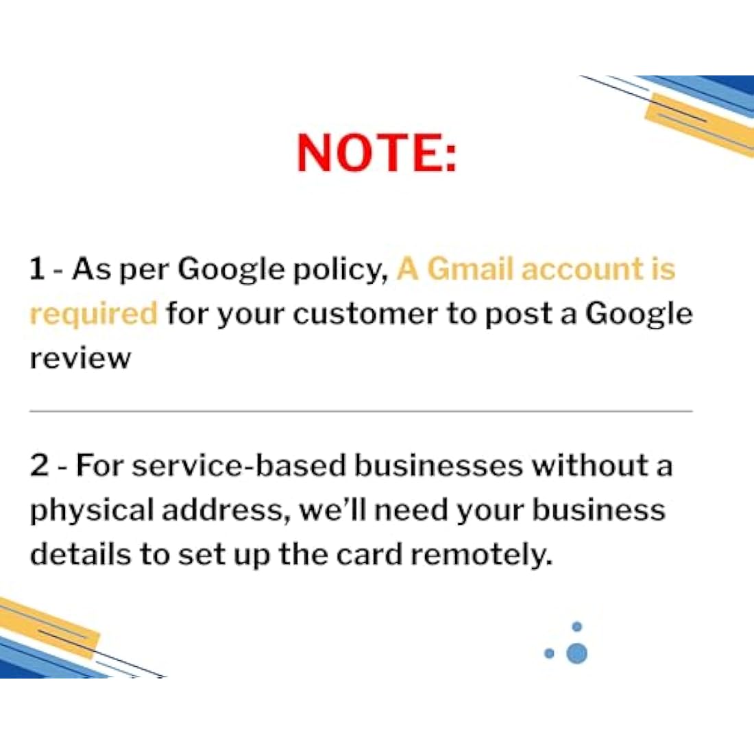 NFC Tap Card | Contactless Review QR Code Social Media Card