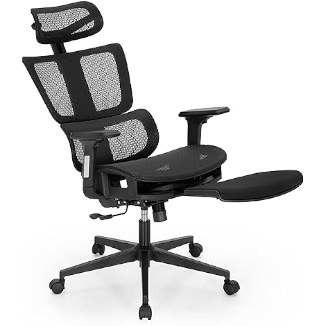 ALPHA HOME Ergonomic Office Chair with Footrest | Mesh High Back Desk Chair