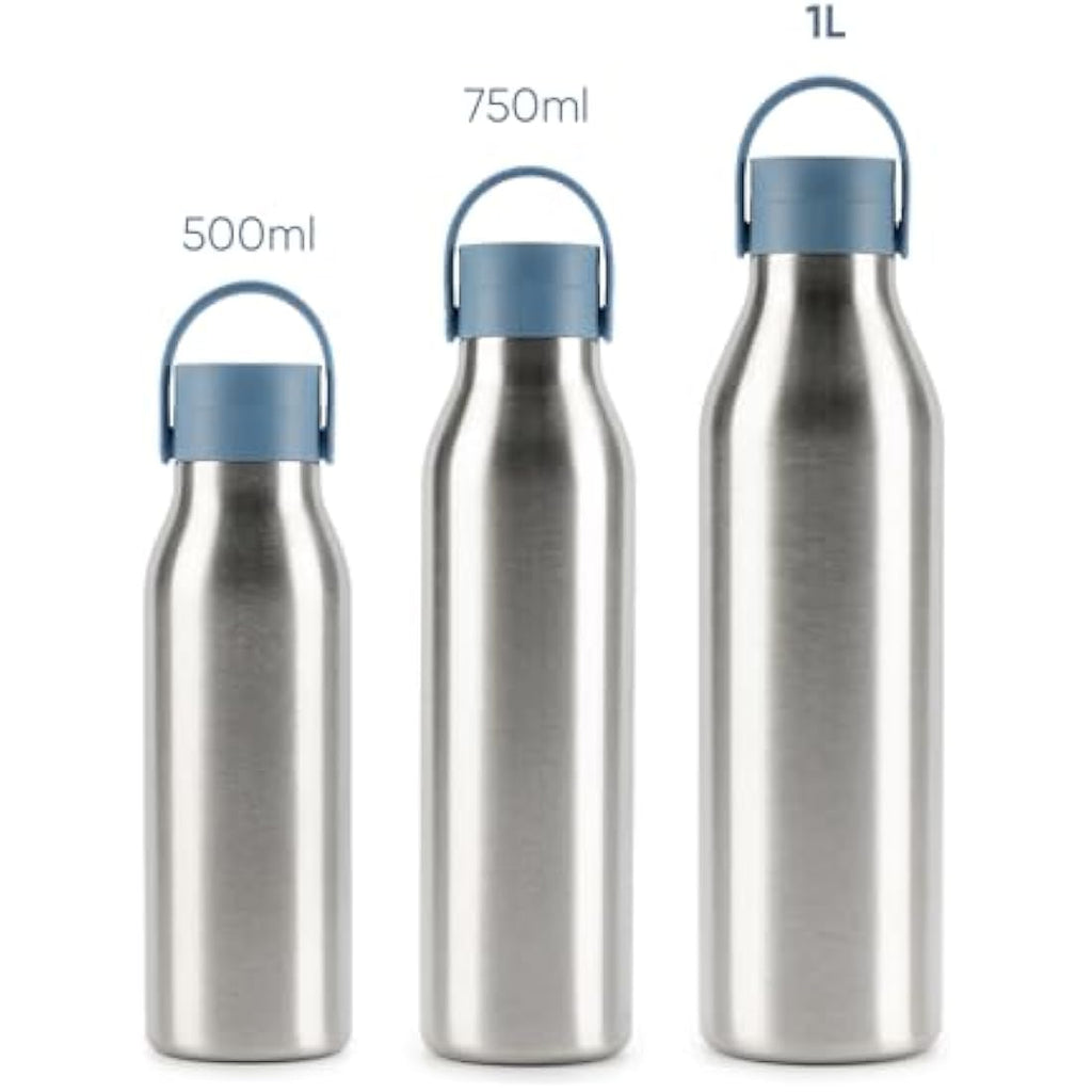 Circular & Co 1L Recycled Stainless Steel Insulated Water Bottle - Blue