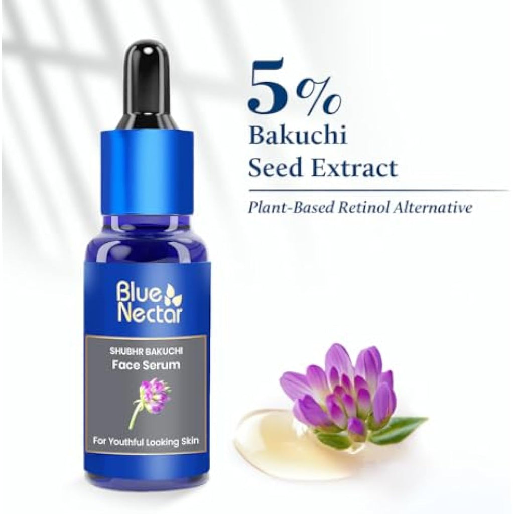 Blue Nectar Bakuchiol Face Serum – Anti-Aging Babchi Oil Extract | 30ml