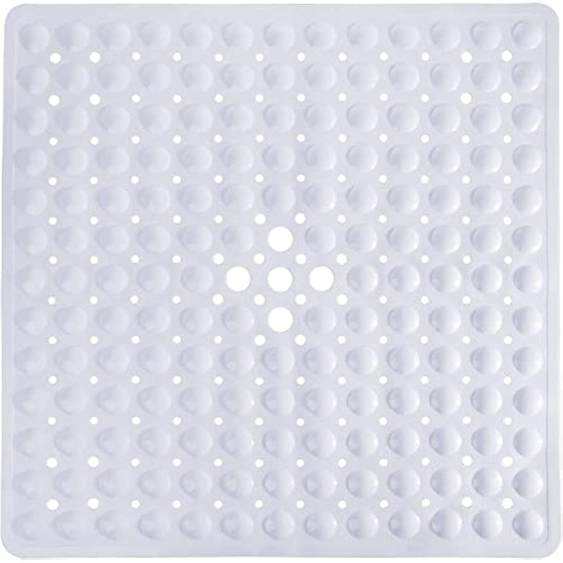 Jolof Store Non-Slip Square Shower Mat – 53x53cm Anti-Mould PVC Rubber