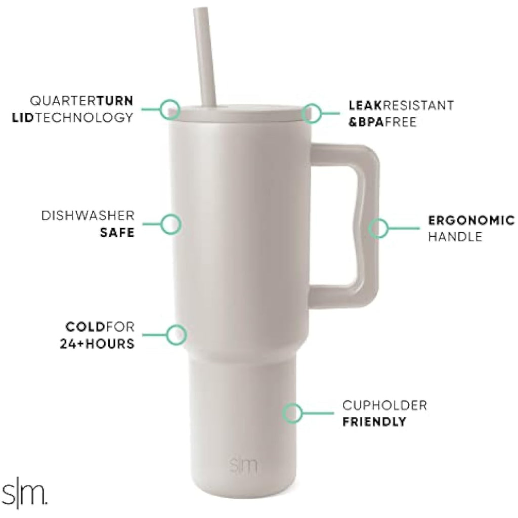 Simple Modern 40 oz Trek Tumbler – Insulated Stainless Steel Travel Mug