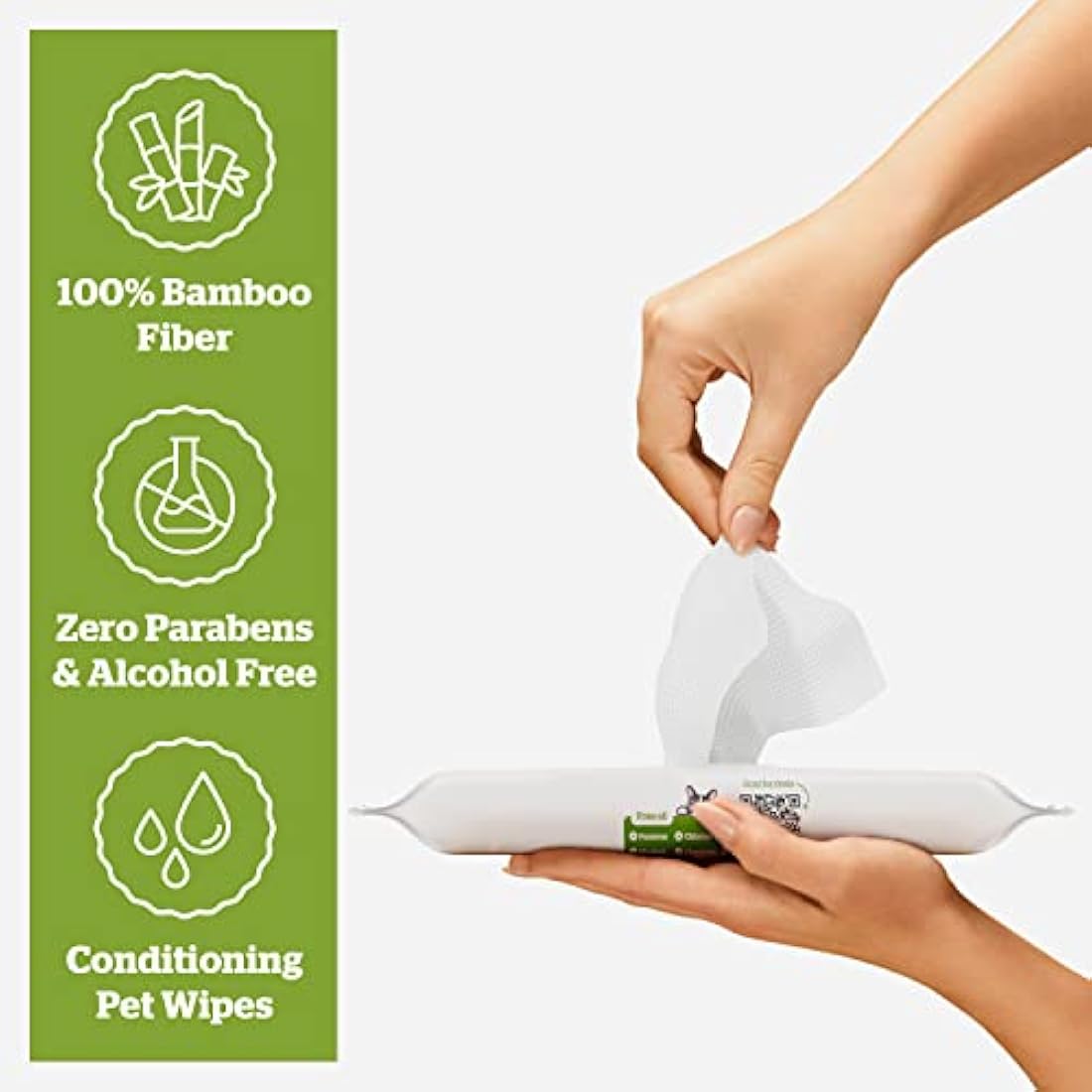 Pogi's Plant-Based Dog Wipes – Hypoallergenic Fragrance Free 120-Count