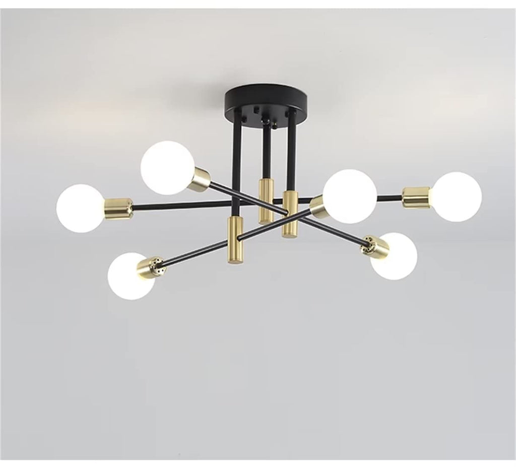 WQCSH Modern Minimalist Chandelier – Metal Satellite Pendant Light