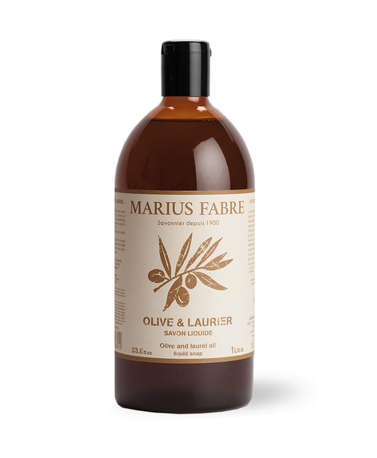 Marius Fabre Liquid Aleppo Soap – Olive & Bay Laurel Oil Refill 1L